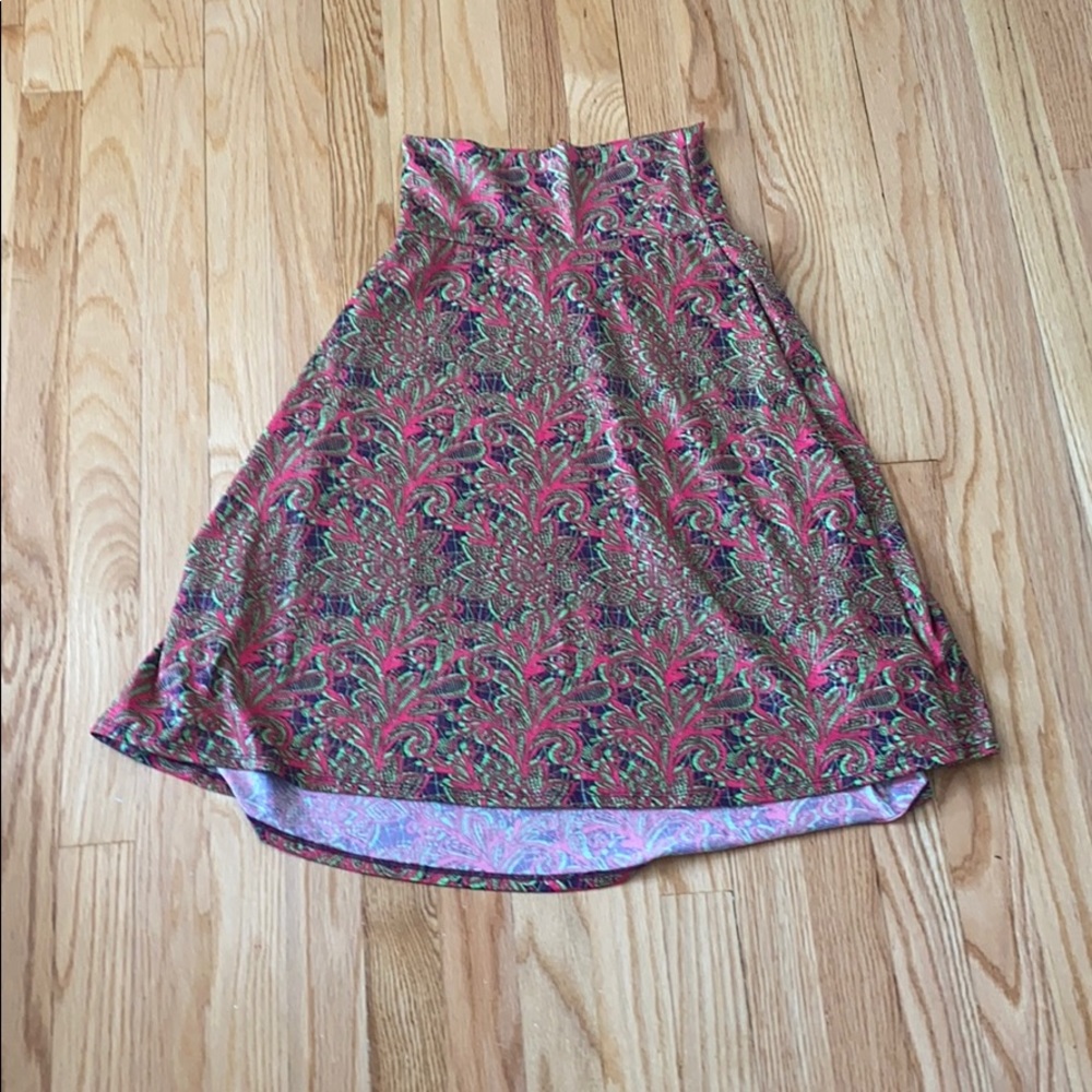 Paisley midi skirt
